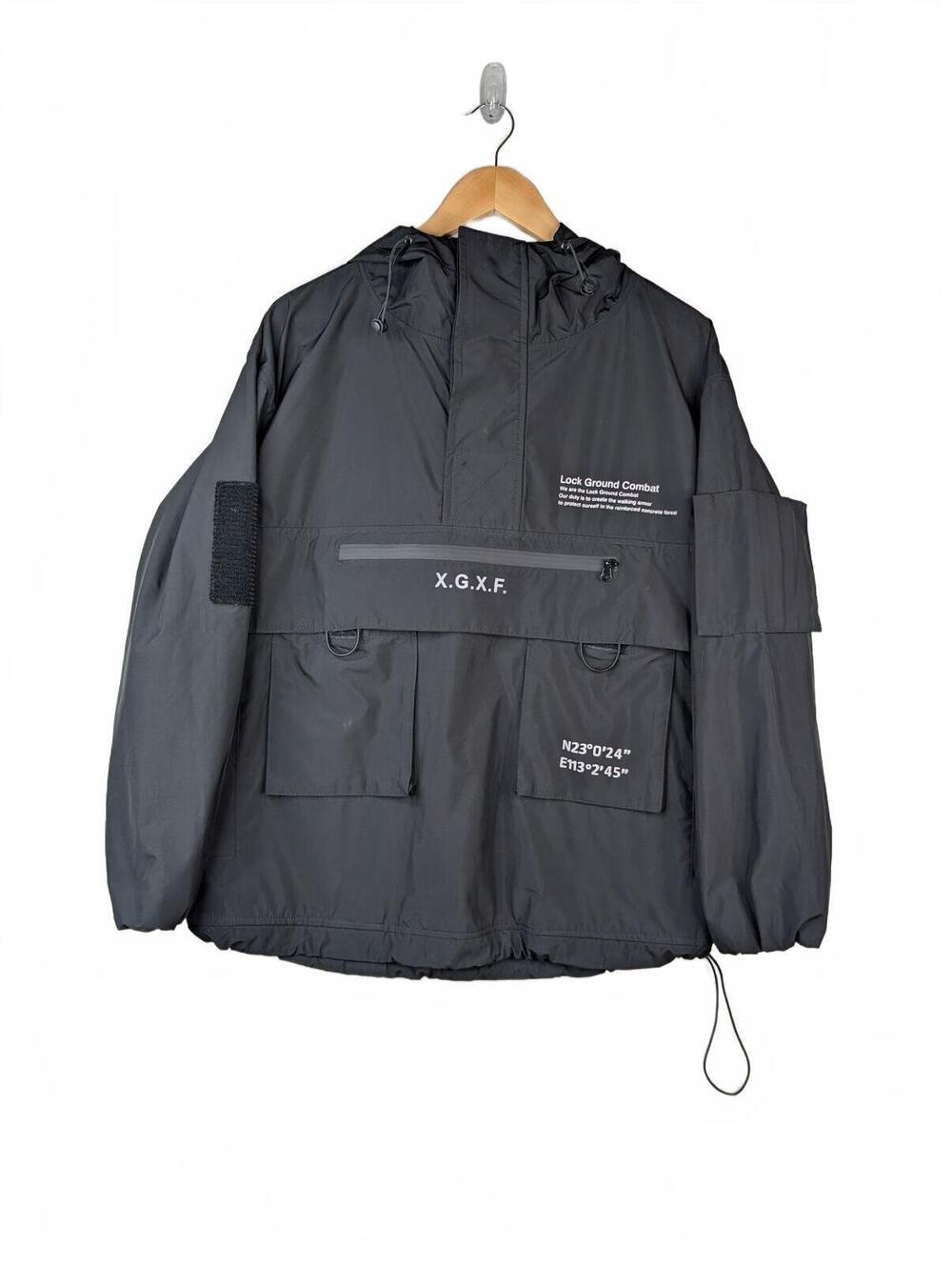 Newstudio X.G.X.F Combat Hooded Jacket‎ Techwear Black/Gray Size M